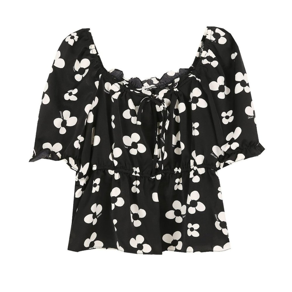 Floral Printed Chiffon Tops for Women